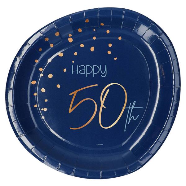 Happy 50th Tallrikar Mörkblå