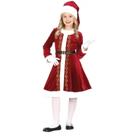 Tomtemor Juldräkt Mörkröd Barn