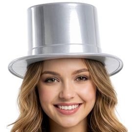 Cylinderhatt Silver