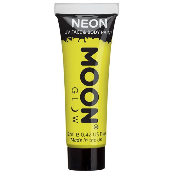 Moon Glow Neon UV Kropp- & Ansiktsfärg Intensiv Gul
