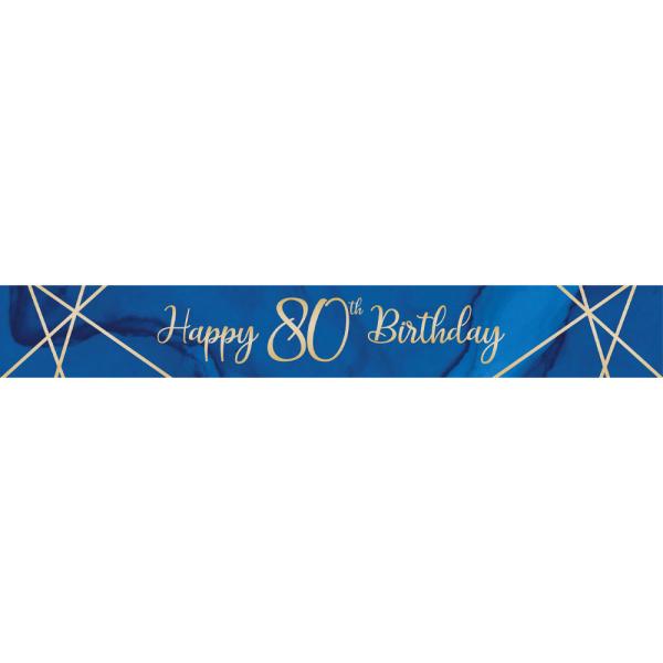 Happy 80th Birthday Girlang Marinblå