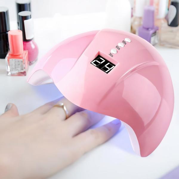 Rosa UV Nagellampa LED