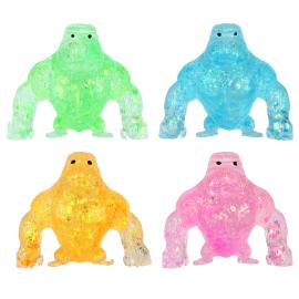 Squeeze Glittrig Gorilla Leksak 8 cm
