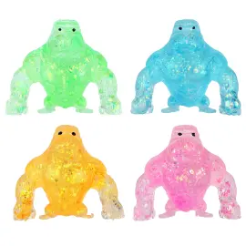 Squeeze Glittrig Gorilla Leksak 8 cm