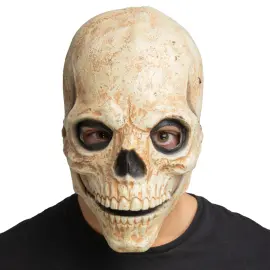 Latexmask Dödskalle med Rörlig Käke