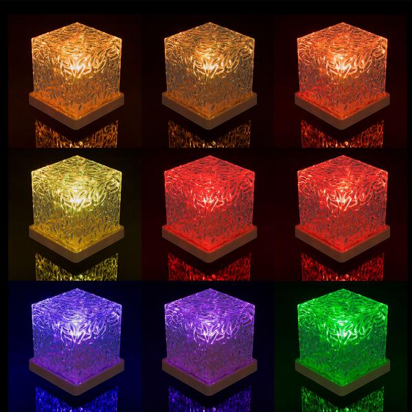 RGB LED-lampa med Vågmönster 11,5 cm