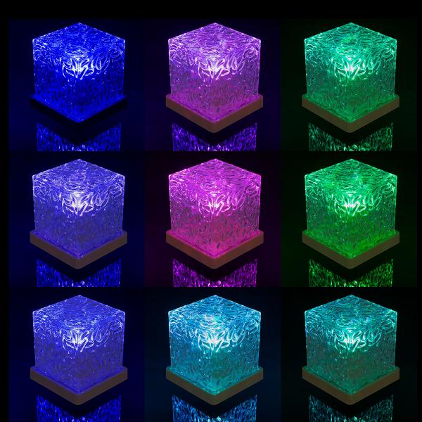 RGB LED-lampa med Vågmönster 11,5 cm