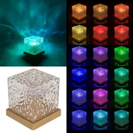 RGB LED-lampa med V&aring;gm&ouml;nster 11,5 cm