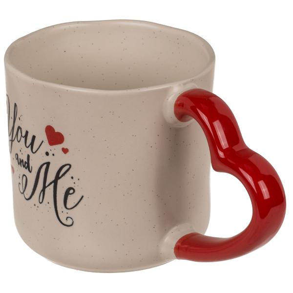 Mugg med Hjärtformat Handtag 350 ml