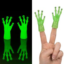 Sj&auml;lvlysande Fingerdocka Alienhand 7 cm