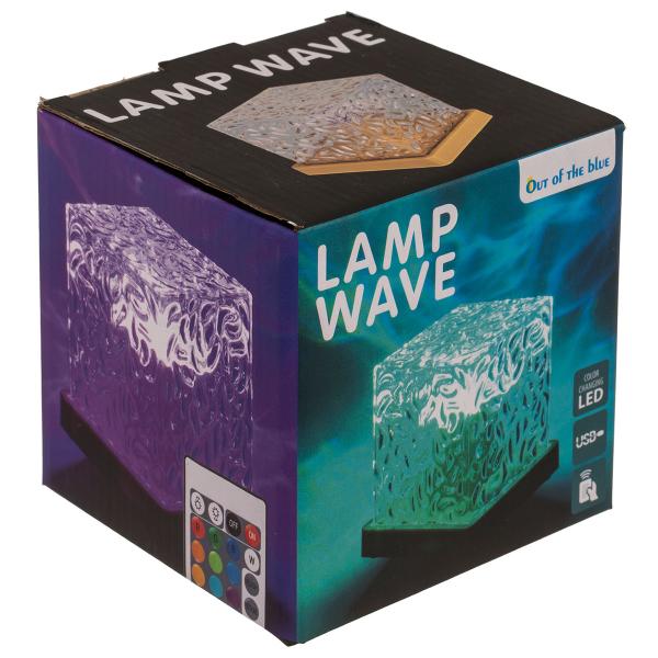 RGB LED-lampa med Vågmönster 11,5 cm
