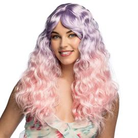 Lockig Peruk Rosa/Lila
