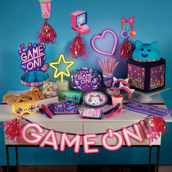 Papperstallrikar Gamer Party 8-pack