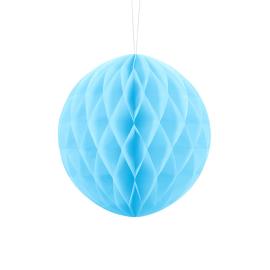 Pappersboll Honeycomb Himmelsbl&aring;