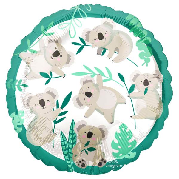 Rund Folieballong Koala Kalas