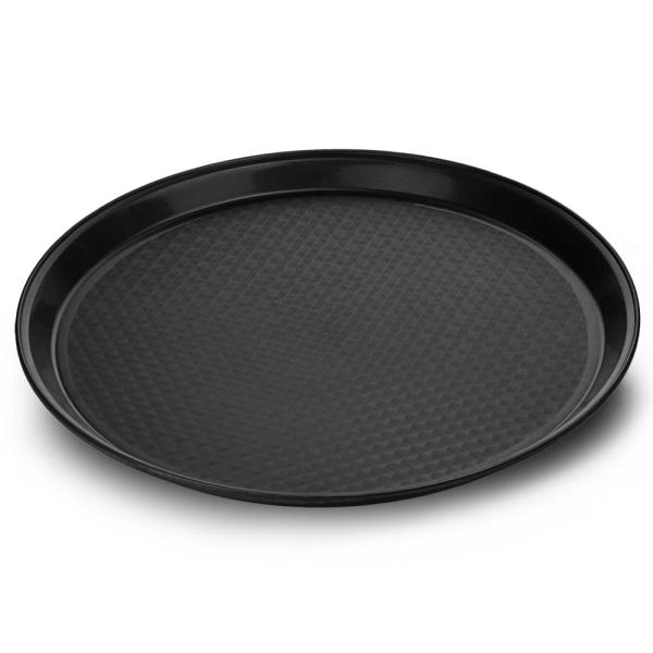 Rund Plastbricka Svart
