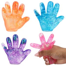 Squeeze Glittrig Hand Leksak 10 cm