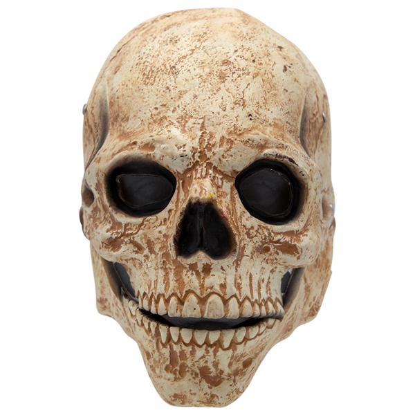 Latexmask Dödskalle med Rörlig Käke