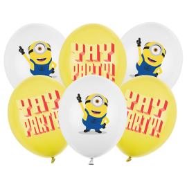 Minions Latexballonger Mix 30 cm 6-pack