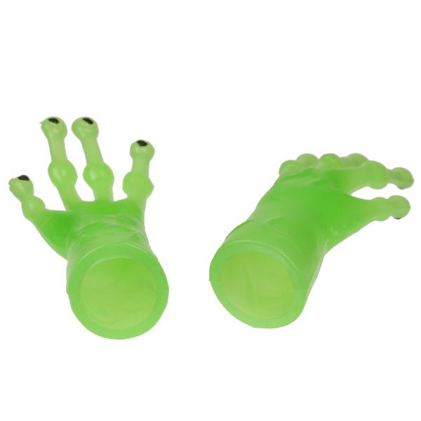 Självlysande Fingerdocka Alienhand 7 cm