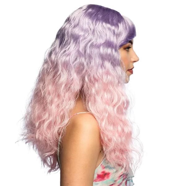 Lockig Peruk Rosa/Lila