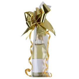 Cellofanp&aring;se med Rosett & Etikett Guld 2-pack