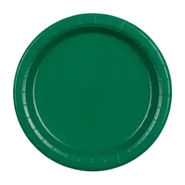 Pappersassietter M&ouml;rkgr&ouml;n 18 cm 6-pack