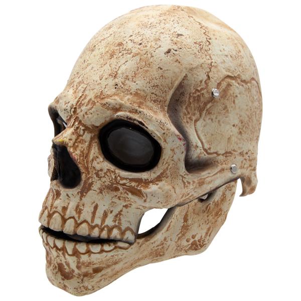 Latexmask Dödskalle med Rörlig Käke