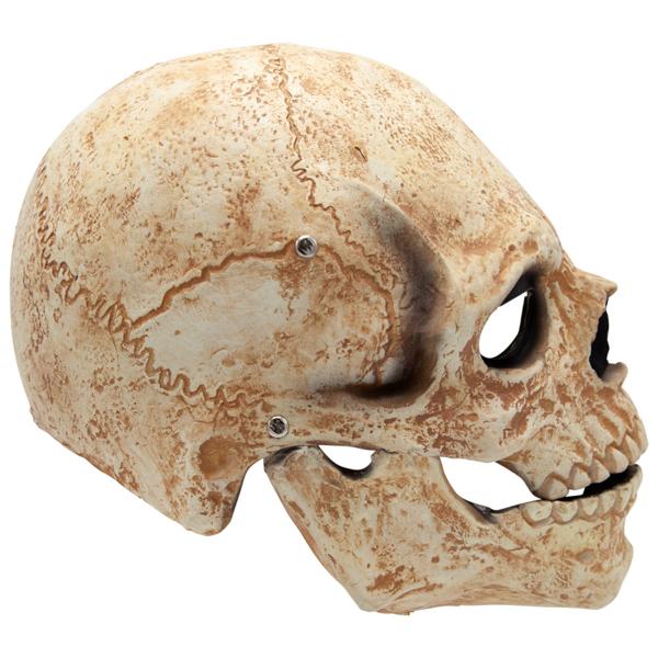 Latexmask Dödskalle med Rörlig Käke