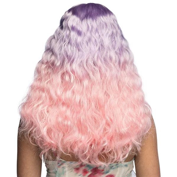 Lockig Peruk Rosa/Lila