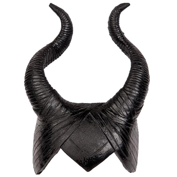 Huvudbonad med Horn Svart