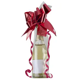 Cellofanp&aring;se med Rosett & Etikett R&ouml;d 2-pack