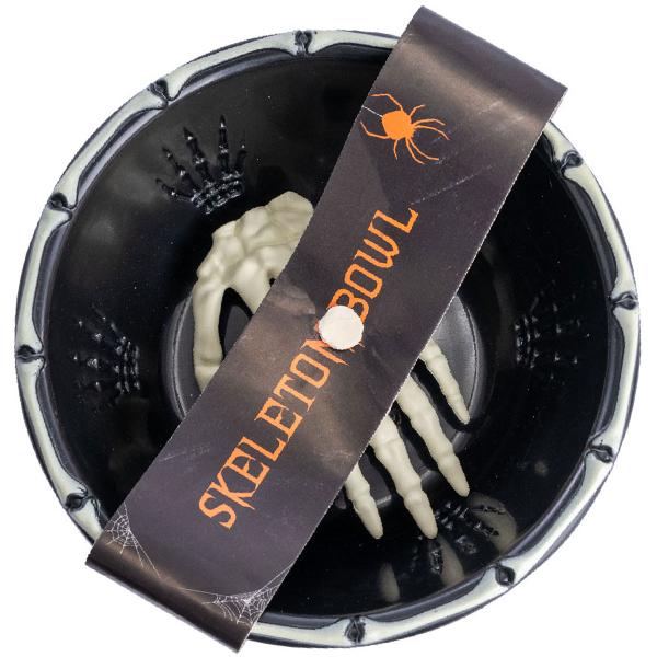 Godisskål med Skeletthand Halloween