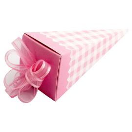 Rutiga Presentaskar Strut Ljusrosa