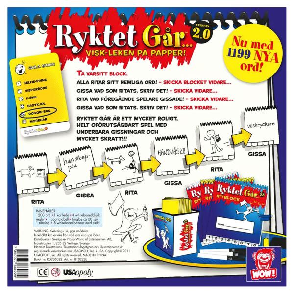 Ryktet Går 2.0 Sällskapsspel