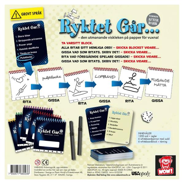 Ryktet Går After Dark Sällskapsspel