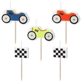 Tårtljus Racing 5-pack