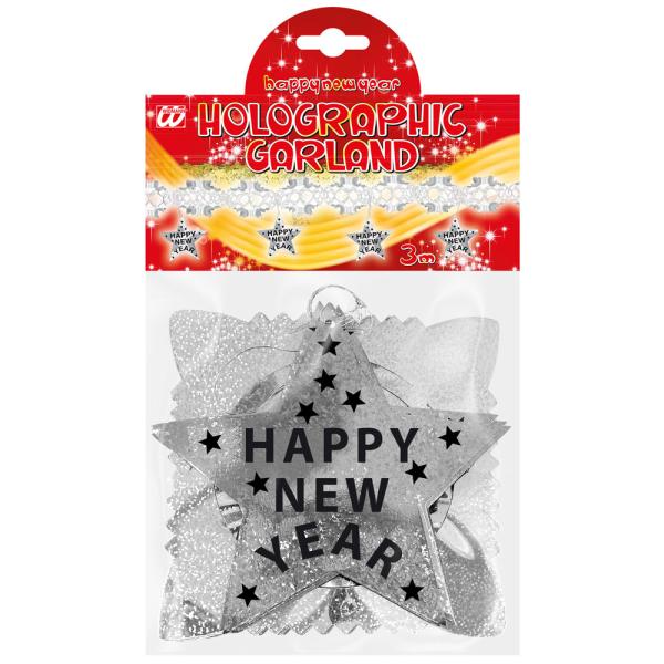 Happy New Year Girlang Holo Silver