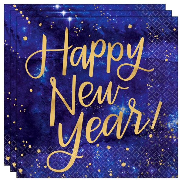 Happy New Years Midnight Kaffeservetter