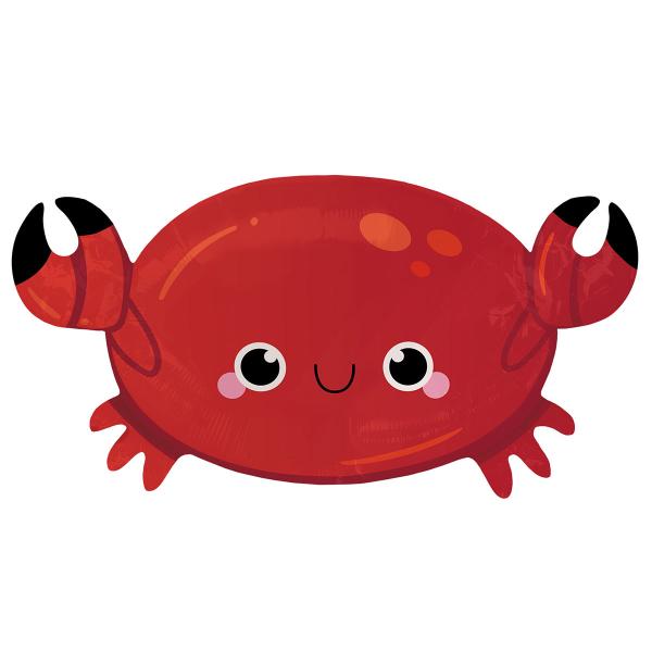 Krabba Folieballong Röd