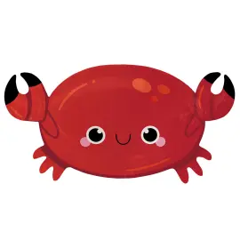 Krabba Folieballong Röd