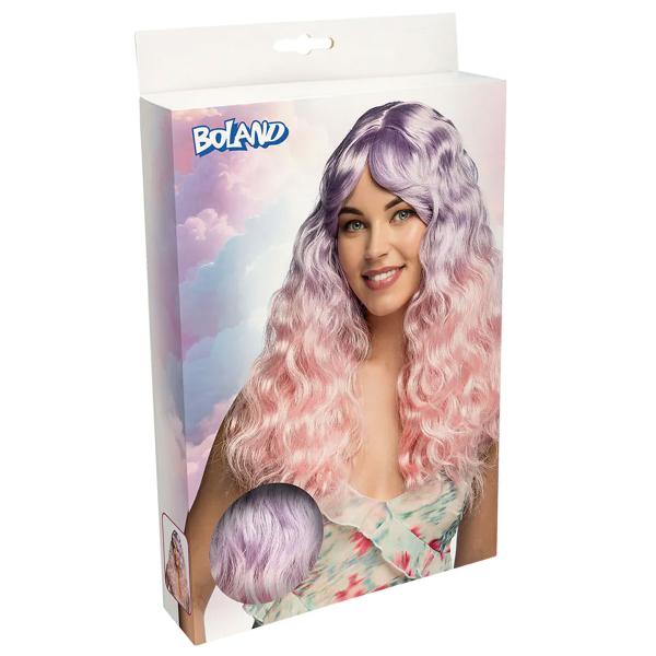 Lockig Peruk Rosa/Lila