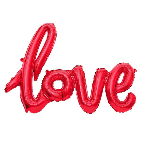 Folieballong Love Röd