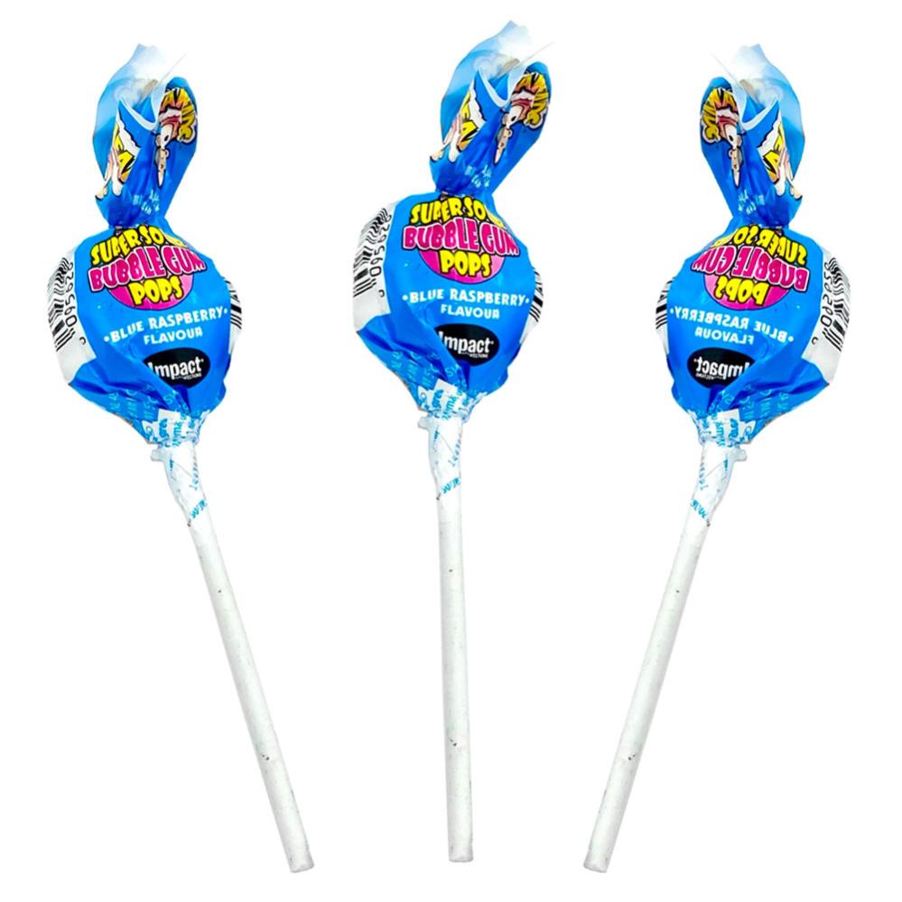 Warheads Klubba Supersur Blue Raspberry 100 pack Partyhallen se