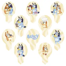 &Auml;tbara Muffinsdekorationer Bluey 6,3 cm 12 g 20-pack