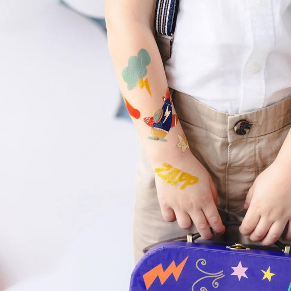 Temporära Tatueringar Flygplan 22-pack