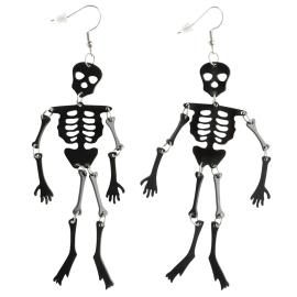 Halloween Örhängen Svarta Skelett