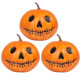 Halloweenpumpa Dekorationer 3-pack