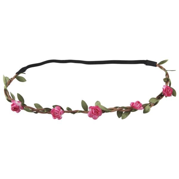 Hårband Blommor Rosa