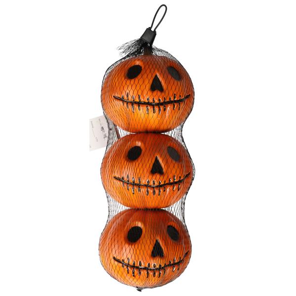 Halloweenpumpa Dekorationer 3-pack